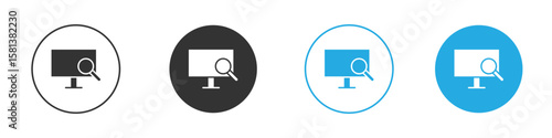 Search online icon design Concept collection for UI UX