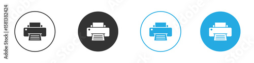 Print icon design Concept collection for UI UX