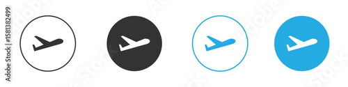 Paper plane icon design Concept collection for UI UX
