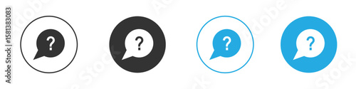 Interrogation icon design Concept collection for UI UX