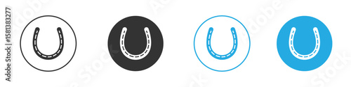 Horseshoe icon design Concept collection for UI UX