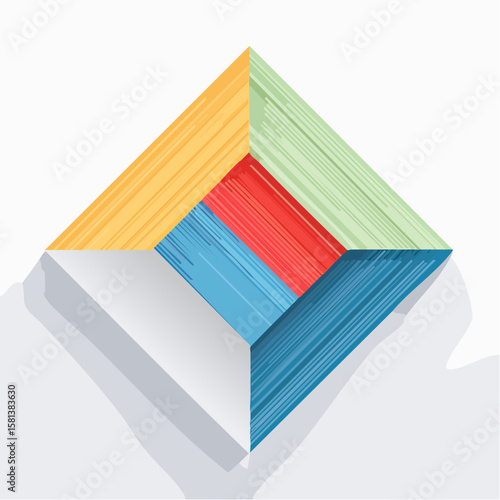 stack of colorful blocks 
