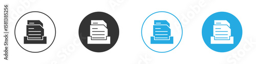 Archive icon design Concept collection for UI UX