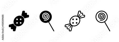 Candy icon logo design. candy sign and symbol.