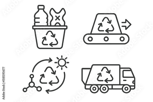 War consequences and humanitarian crisis icon set. Vector line pictograms of destruction, displacement, refugee camp, mass migration, power outage, graveyard, social issues.