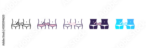 Scar Removal icon set multiple style collection