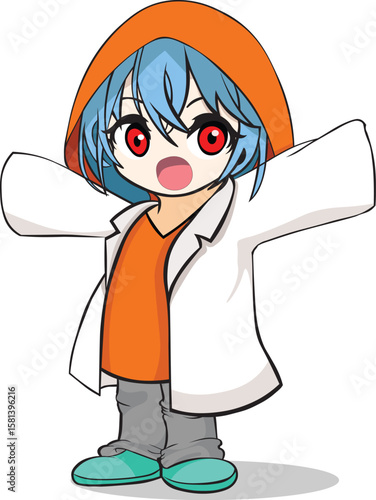 Chibi characters with adorable expressions.