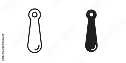 Shoehorn icon design element. Editable stroke. Vector