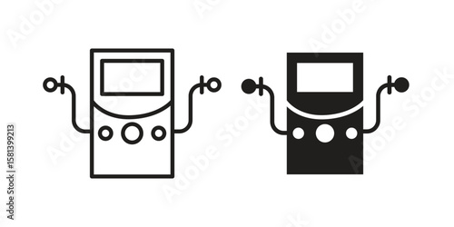 Dialysis icon design element. Editable stroke. Vector