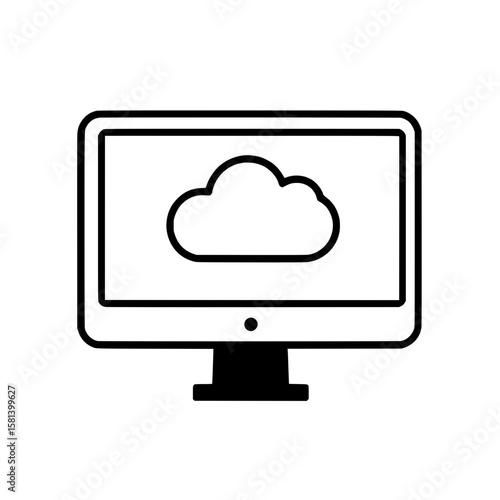 Magnifier glass icon with central star representing highlight or favorite content in search results