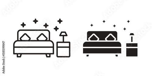 Clean Room icon design element. Editable stroke. Vector