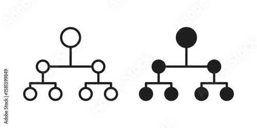 classification icon design element. Editable stroke. Vector