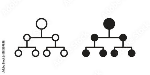 classification icon design element. Editable stroke. Vector