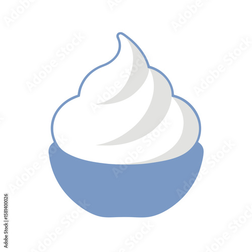 vector illustration of shaving cream