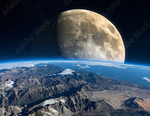Moon earth