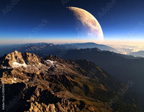 Moon earth