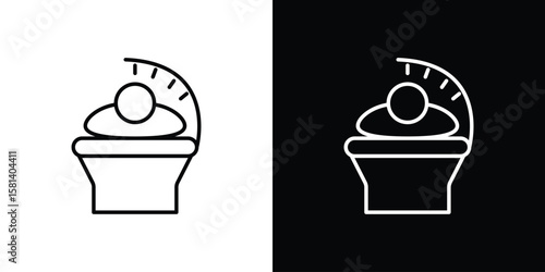 Solarium icon transparent vector isolated
