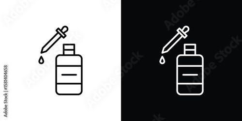 Serum icon transparent vector isolated
