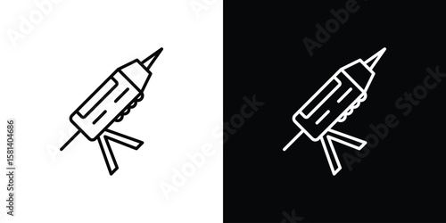 Sealants gun icon transparent vector isolated