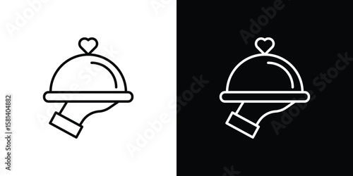 Restaurant Tray icon transparent vector isolated