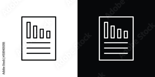 Quarterly report icon transparent vector isolated