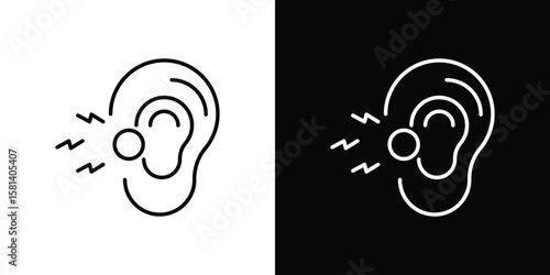 Otitis icon transparent vector isolated
