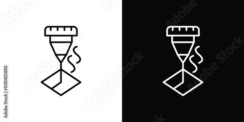 Laser machine icon transparent vector isolated