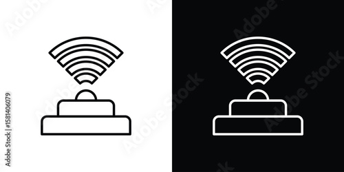 Infrared icon transparent vector isolated