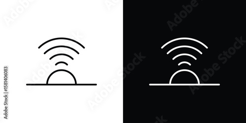 Infrared icon transparent vector isolated