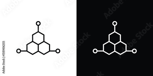 Hormones icon transparent vector isolated