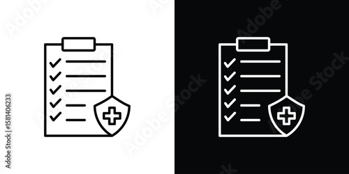Health insurance icon transparent vector isolated