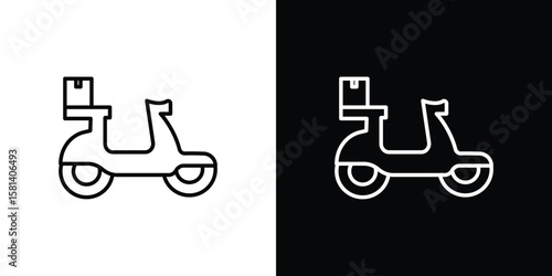 Food delivery icon transparent vector isolated