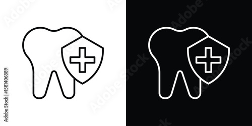 Dental insurance icon transparent vector isolated