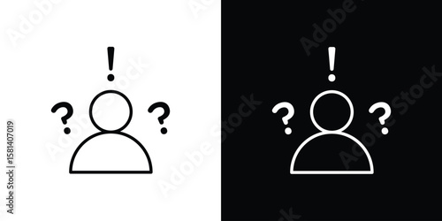 Curious human icon transparent vector isolated