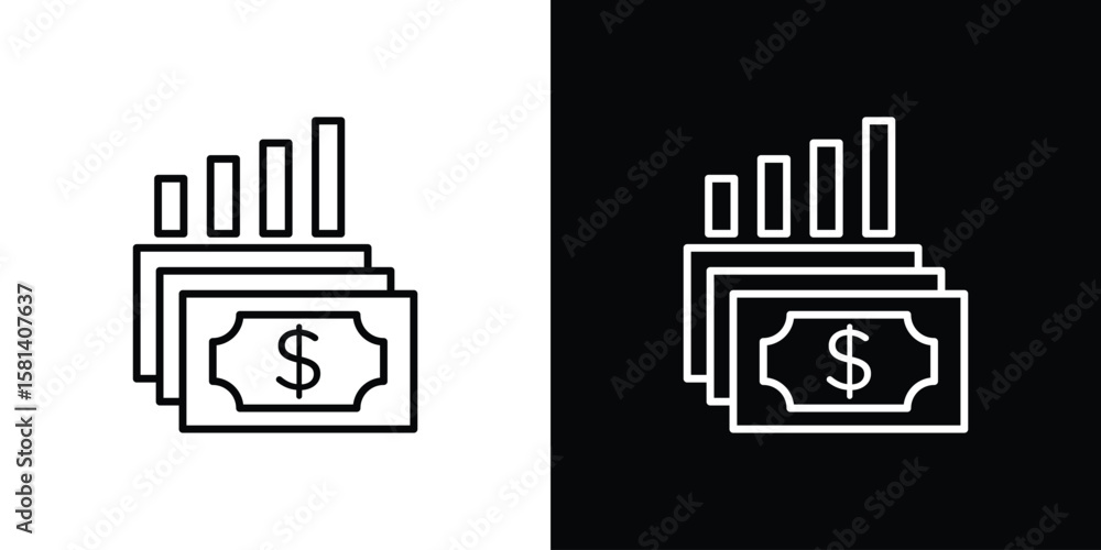 Obraz premium capital gain icon transparent vector isolated