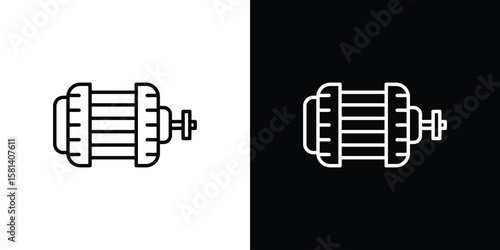 Car alternator icon transparent vector isolated