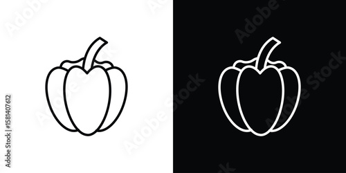 Capsicum icon transparent vector isolated