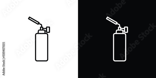 Blowtorch icon transparent vector isolated