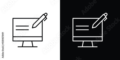 Blended learning icon transparent vector isolated