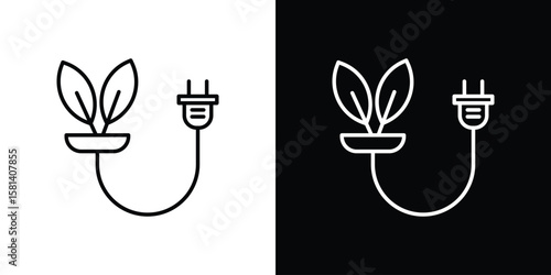 Biomass energy icon transparent vector isolated