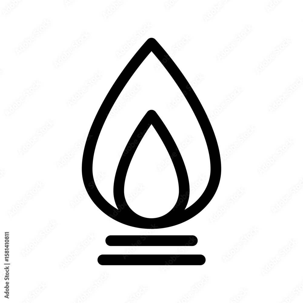 Fototapeta premium Gas Icon Vector Symbol Design Illustration