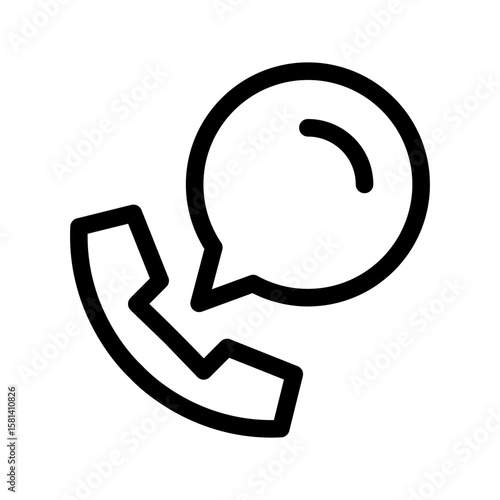 Food Call Icon Vector Symbol Design Illustration