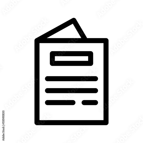 Magazine Icon Vector Symbol Design Illustration