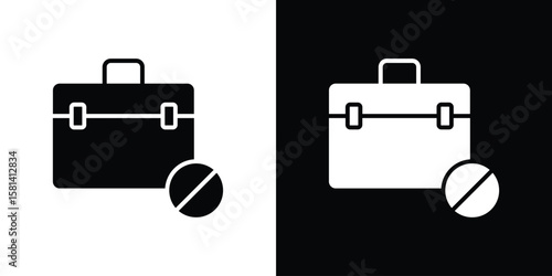 Unemployment icon Vector clipArt Illustrations in flat style