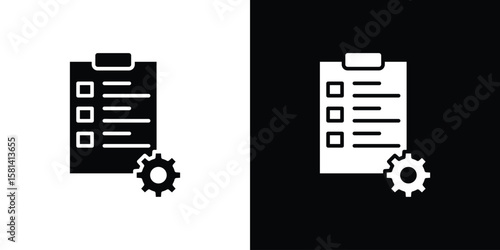 Project management icon Vector clipArt Illustrations in flat style