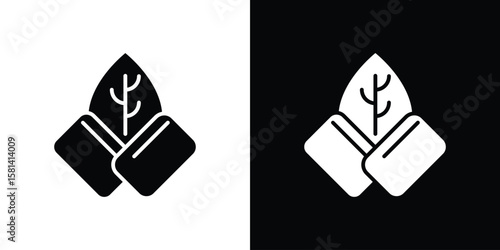 Mint gum icon Vector clipArt Illustrations in flat style