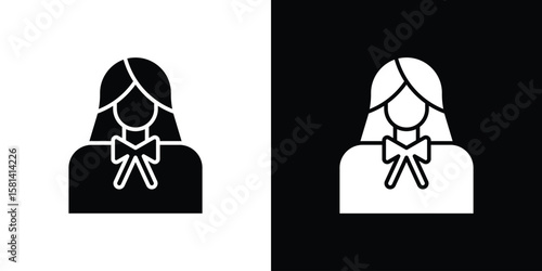 Lawyer icon Vector clipArt Illustrations in flat style