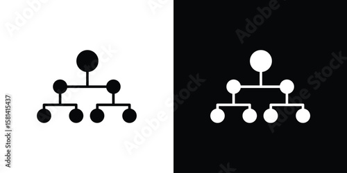 classification icon Vector clipArt Illustrations in flat style