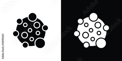 Cancer icon Vector clipArt Illustrations in flat style