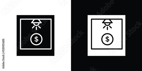 Business incubator icon Vector clipArt Illustrations in flat style